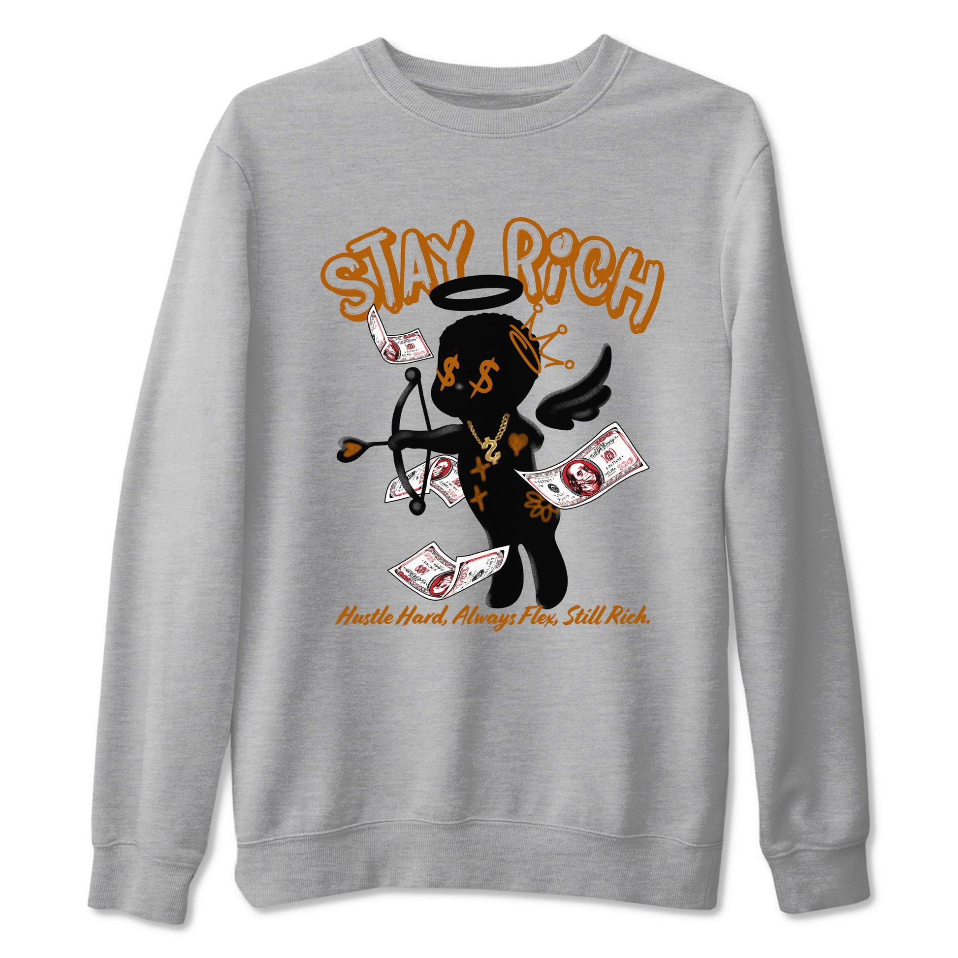 5s Archaeo Brown shirts to match jordans Stay Rich sneaker match tees Air Jordan 5 Archaeo Brown match shoes to clothes SNRT Sneaker Tees unisex cotton Heather Grey 2 shirts