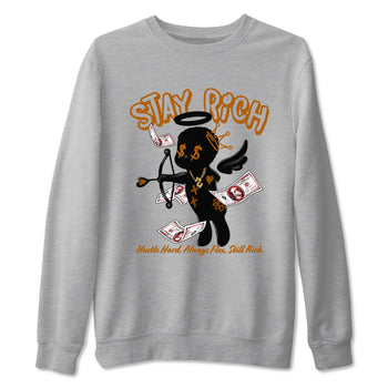 5s Archaeo Brown shirts to match jordans Stay Rich sneaker match tees Air Jordan 5 Archaeo Brown match shoes to clothes SNRT Sneaker Tees unisex cotton Heather Grey 2 shirts