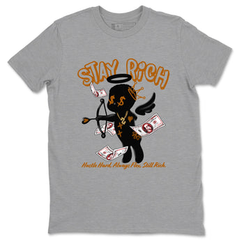 5s Archaeo Brown shirts to match jordans Stay Rich sneaker match tees Air Jordan 5 Archaeo Brown match shoes to clothes SNRT Sneaker Tees unisex cotton Heather Grey 2 shirts
