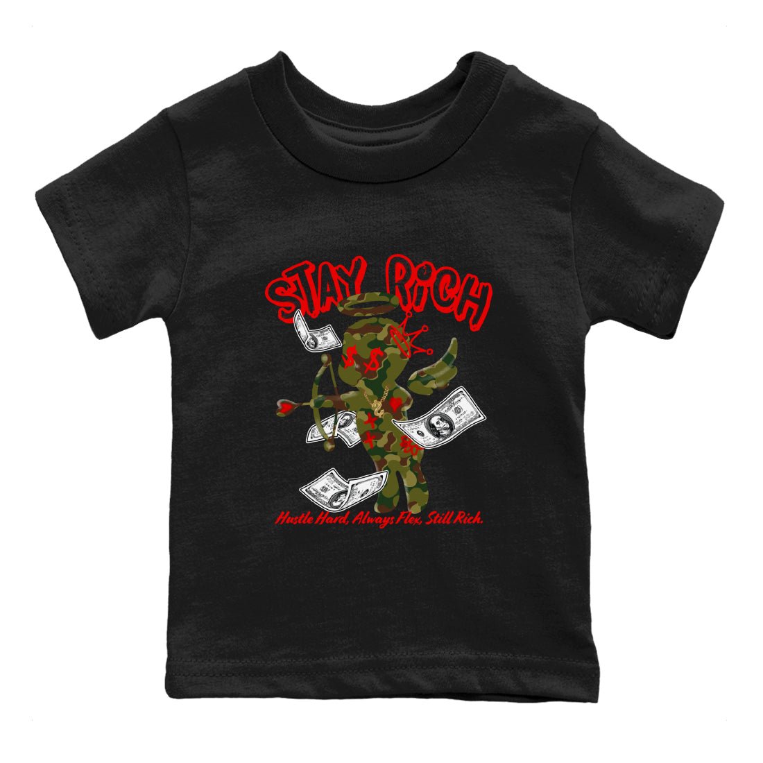 Air Max 90 Duck Camo shirts to match jordans Stay Rich sneaker match tees Air Max 90 Reverse Duck Camo match shoes to clothes SNRT Sneaker Tees Youth Baby Black 2 tee