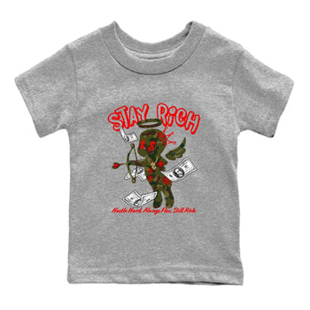 Air Max 90 Duck Camo shirts to match jordans Stay Rich sneaker match tees Air Max 90 Reverse Duck Camo match shoes to clothes SNRT Sneaker Tees Youth Baby Heather Grey 2 tee