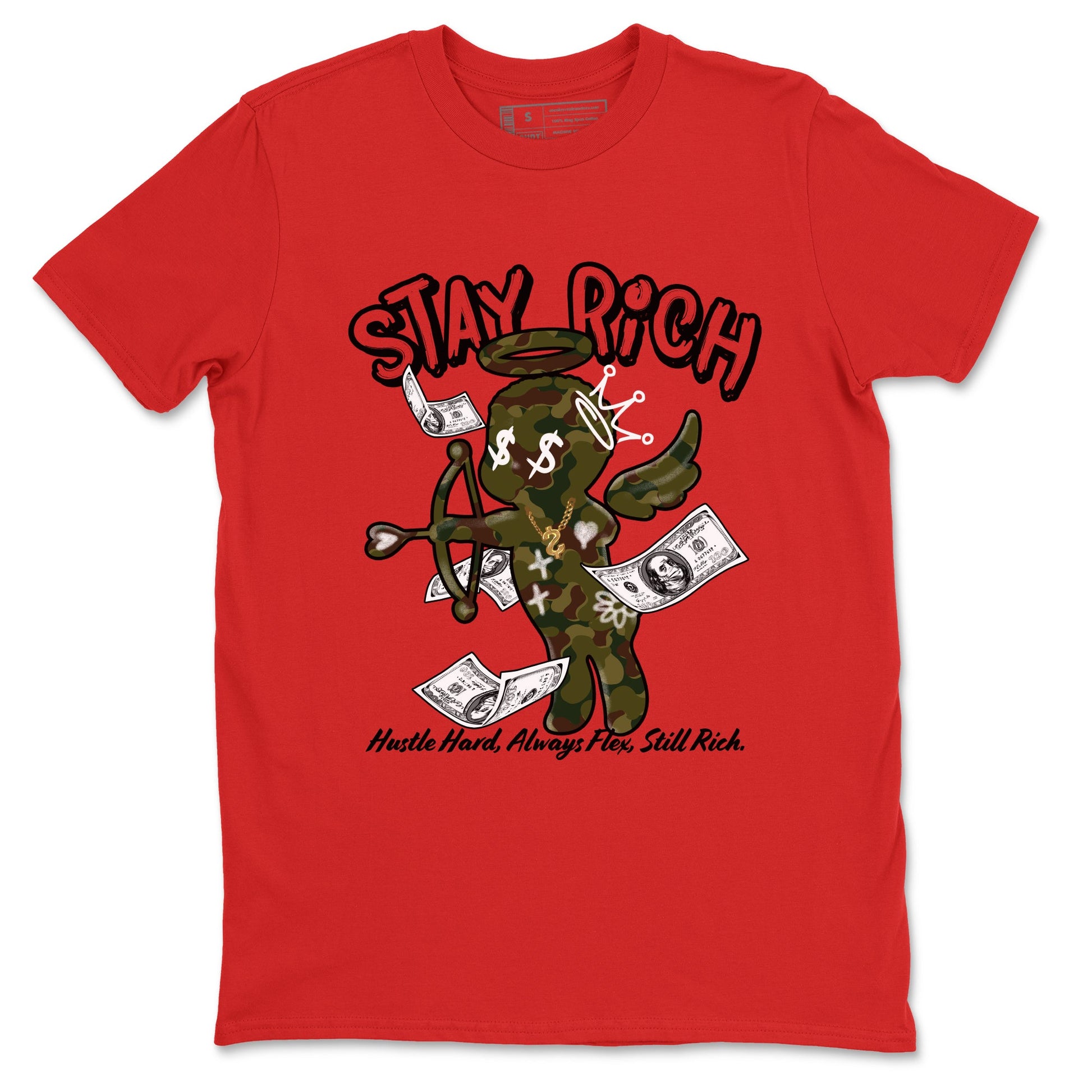 Air Max 90 Duck Camo shirts to match jordans Stay Rich sneaker match tees Air Max 90 Reverse Duck Camo match shoes to clothes SNRT Sneaker Tees unisex cotton Red 2 shirts
