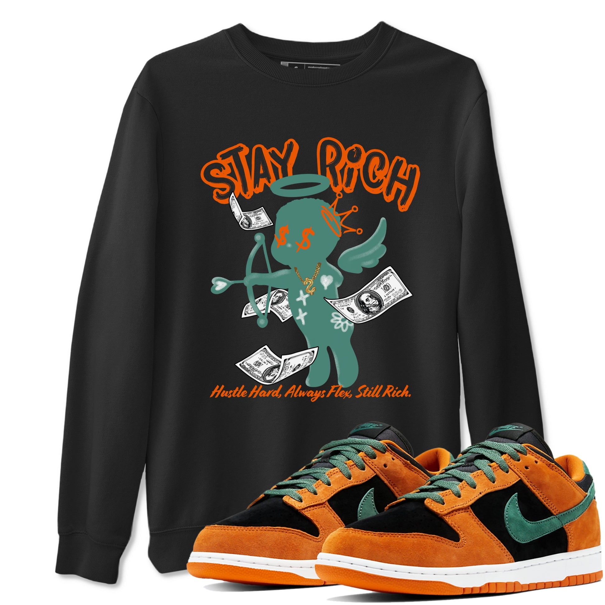 Dunk Low Ceramic shirts to match jordans Stay Rich sneaker match tees Dunk Ceramic match shoes to clothes SNRT Sneaker Tees unisex cotton Black 1 shirts
