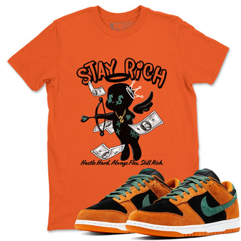 Dunk Low Ceramic shirts to match jordans Stay Rich sneaker match tees Dunk Ceramic match shoes to clothes SNRT Sneaker Tees unisex cotton Orange 1 shirts