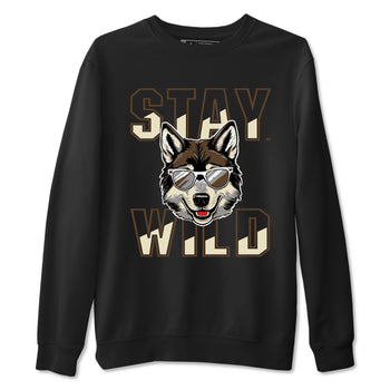 1s Mocha shirts to match jordans Stay Wild sneaker match tees Air Jordan 1 Mocha match shoes to clothes SNRT Sneaker Tees unisex cotton Black 2 shirts