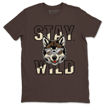 1s Mocha shirts to match jordans Stay Wild sneaker match tees Air Jordan 1 Mocha match shoes to clothes SNRT Sneaker Tees unisex cotton Dark Chocolate 2 shirts