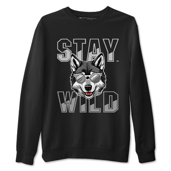 12s Black Wolf Grey shirts to match jordans Stay Wild sneaker match tees 12s Barons match shoes to clothes SNRT Sneaker Tees unisex cotton Black 2 shirts