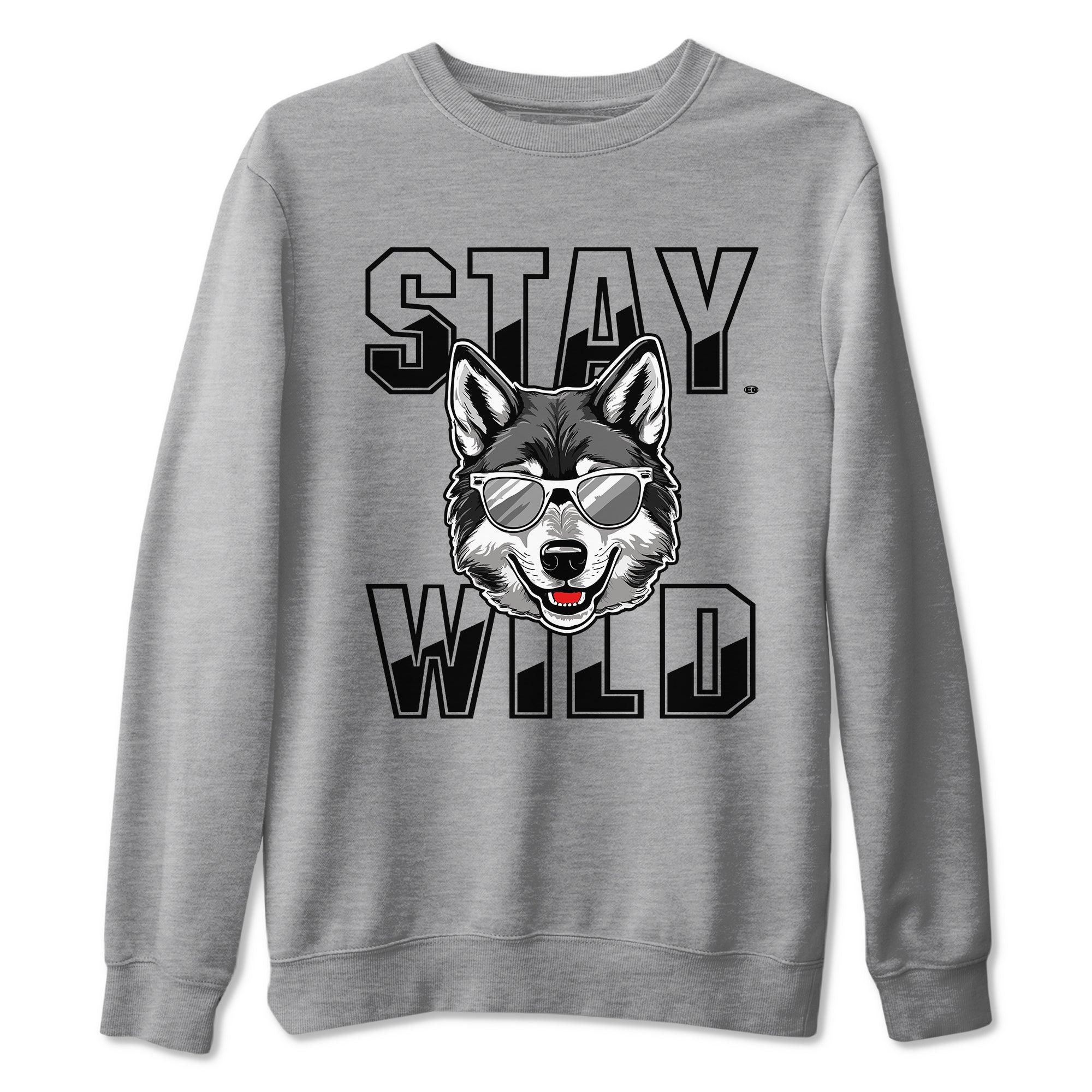 12s Black Wolf Grey shirts to match jordans Stay Wild sneaker match tees 12s Barons match shoes to clothes SNRT Sneaker Tees unisex cotton Heather Grey 2 shirts