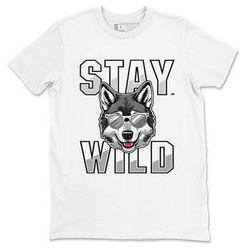 12s Black Wolf Grey shirts to match jordans Stay Wild sneaker match tees 12s Barons match shoes to clothes SNRT Sneaker Tees unisex cotton White 2 shirts