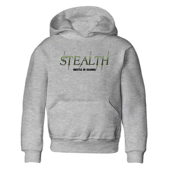 Sneaker match tees – Sneaker Tees To Match Air Foamposite One Pine Green Shoes – Stealth Kids T-Shirt Heather Grey 2