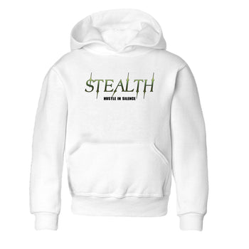 Sneaker match tees – Sneaker Tees To Match Air Foamposite One Pine Green Shoes – Stealth Kids T-Shirt White 2