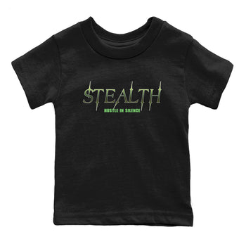 Sneaker match tees – Sneaker Tees To Match Air Foamposite One Pine Green Shoes – Stealth Kids T-Shirt Black 2
