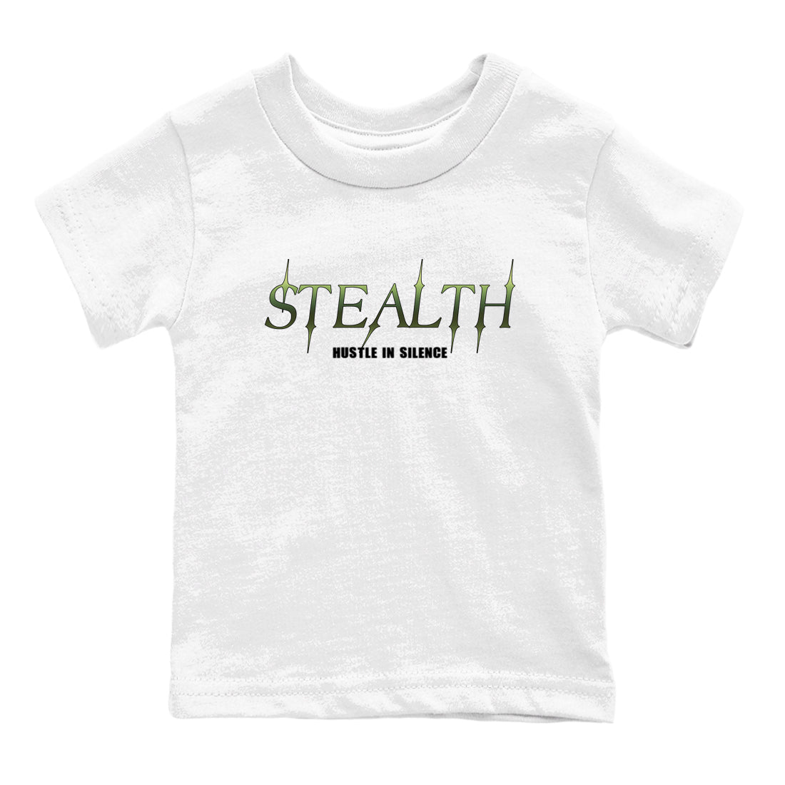 Sneaker match tees – Sneaker Tees To Match Air Foamposite One Pine Green Shoes – Stealth Kids T-Shirt White 2