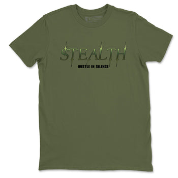 Sneaker match tees – Sneaker Tees To Match Air Foamposite One Pine Green Shoes – Stealth Tee Military Green 2