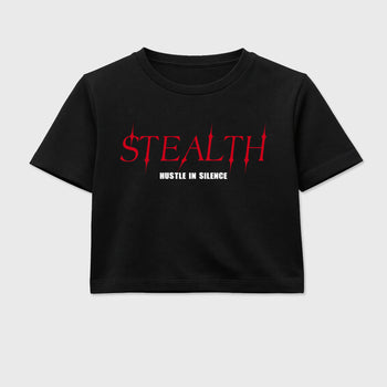 Sneaker match tees – Sneaker Tees To Match Air Jordan 13 University Red Shoes – Stealth Crop T-Shirt Black 2