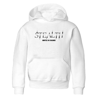 Sneaker match tees – Sneaker Tees To Match Air Jordan 4 Black Cat Shoes – Stealth Kids T-Shirt White 2