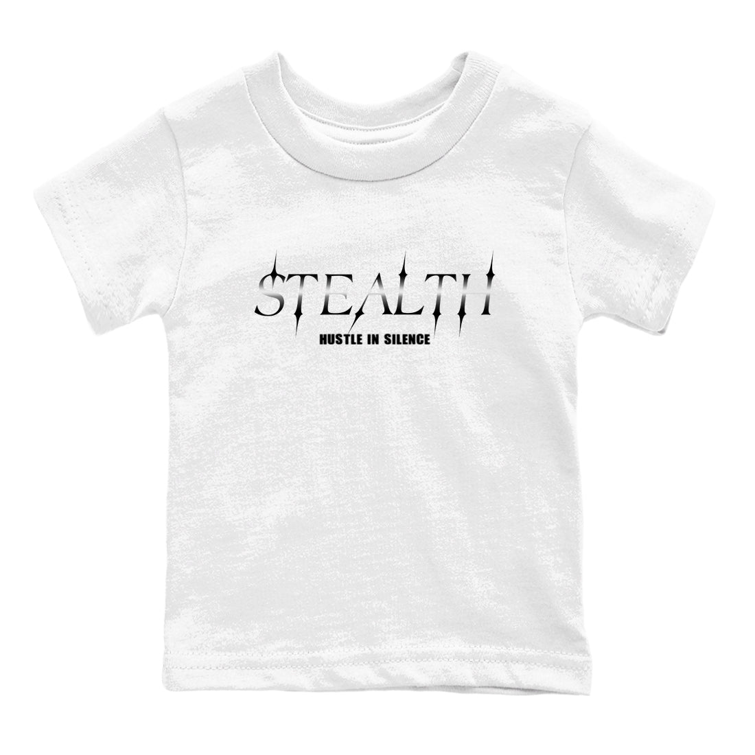Sneaker match tees – Sneaker Tees To Match Air Jordan 4 Black Cat Shoes – Stealth Kids T-Shirt White 2