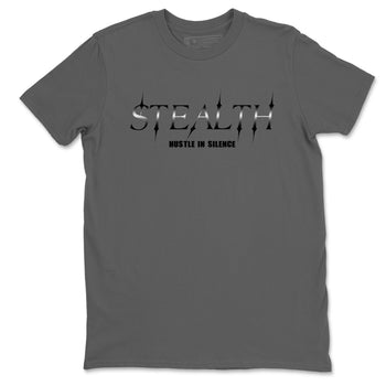 Sneaker match tees – Sneaker Tees To Match Air Jordan 4 Black Cat Shoes – Stealth Tee Cool Grey 2