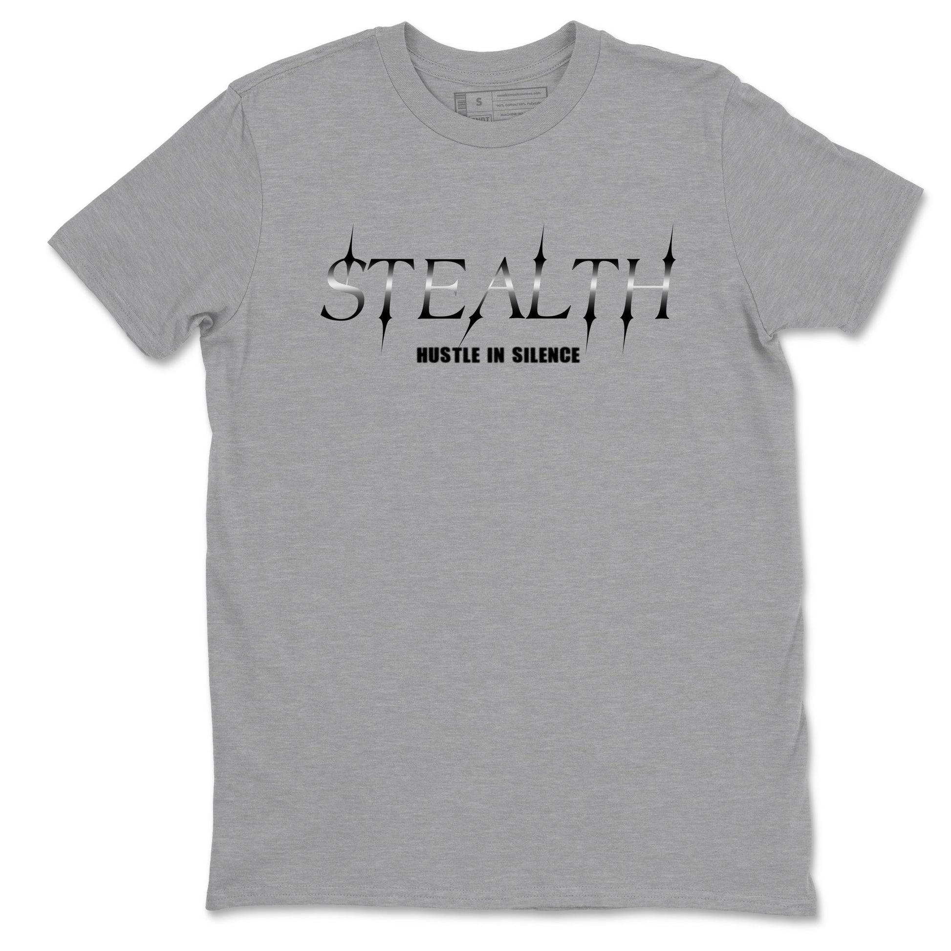 Sneaker match tees – Sneaker Tees To Match Air Jordan 4 Black Cat Shoes – Stealth Tee Heather Grey 2