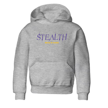 Sneaker match tees – Sneaker Tees To Match Air Jordan 4 Lakeshow Shoes – Stealth Kids T-Shirt Heather Grey 2