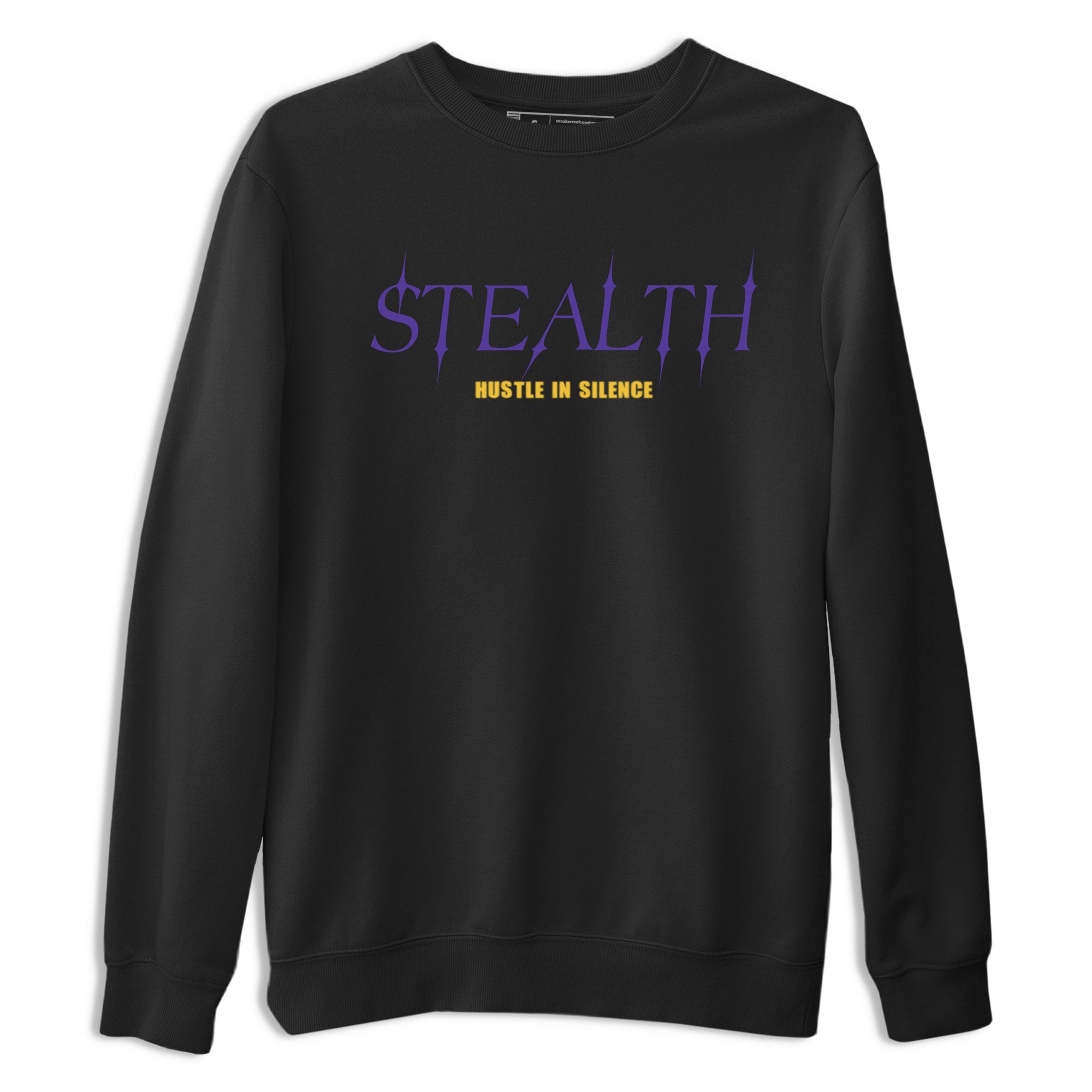 Sneaker match tees – Sneaker Tees To Match Air Jordan 4 Lakeshow Shoes – Stealth Tee Black 2