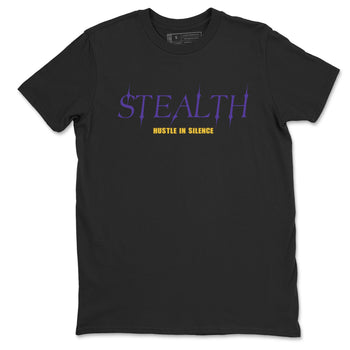 Sneaker match tees – Sneaker Tees To Match Air Jordan 4 Lakeshow Shoes – Stealth Tee Black 2