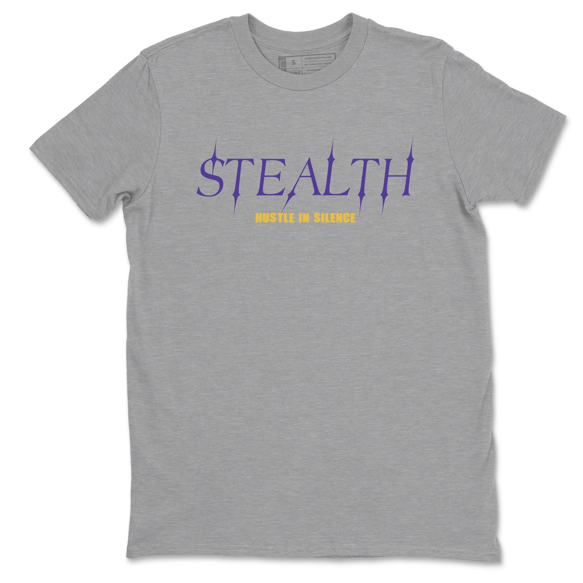 Sneaker match tees – Sneaker Tees To Match Air Jordan 4 Lakeshow Shoes – Stealth Tee Heather Grey 2
