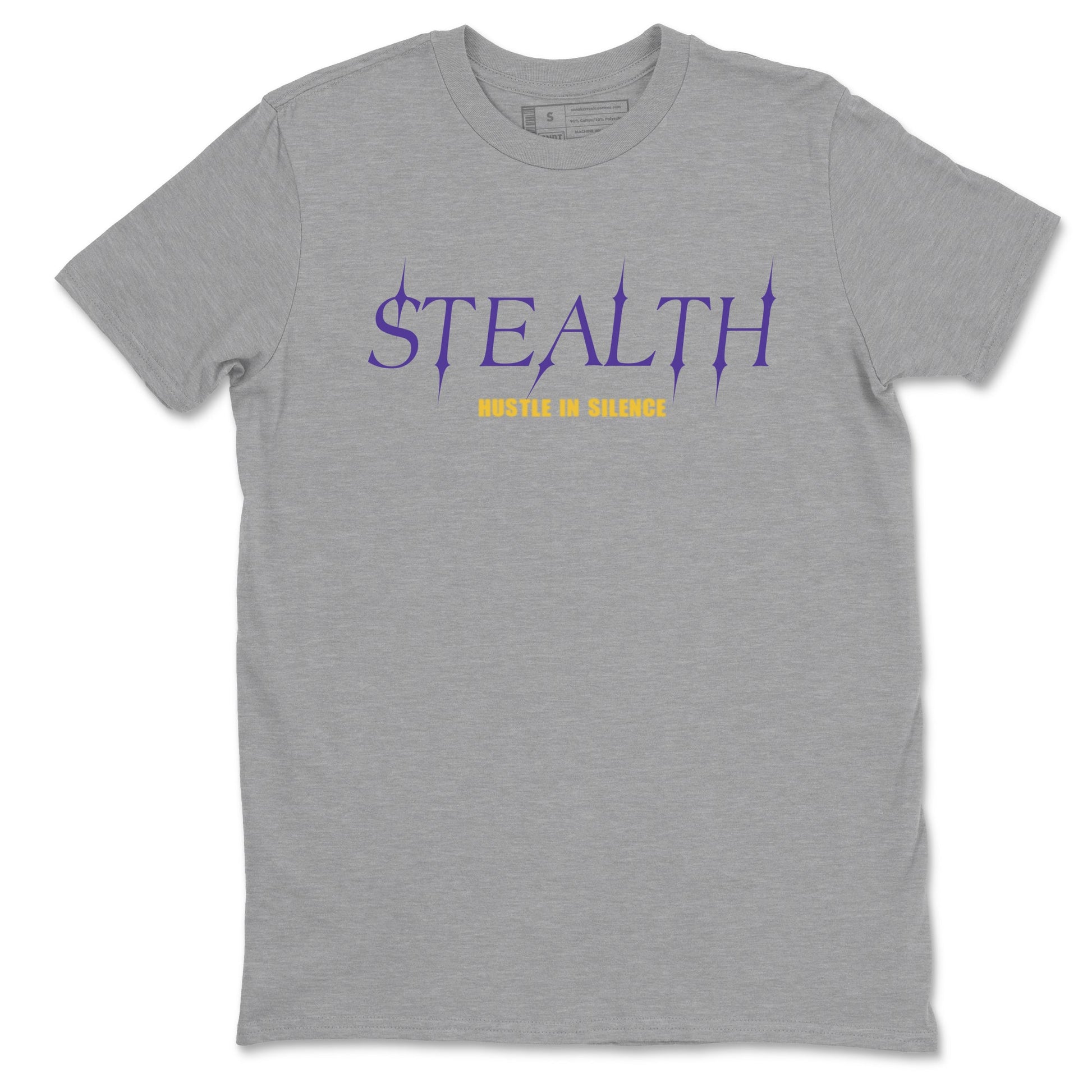 Sneaker match tees – Sneaker Tees To Match Air Jordan 4 Lakeshow Shoes – Stealth Tee Heather Grey 2