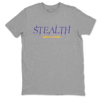 Sneaker match tees – Sneaker Tees To Match Air Jordan 4 Lakeshow Shoes – Stealth Tee Heather Grey 2