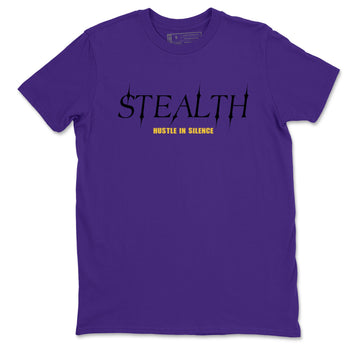 Sneaker match tees – Sneaker Tees To Match Air Jordan 4 Lakeshow Shoes – Stealth Tee Purple 2