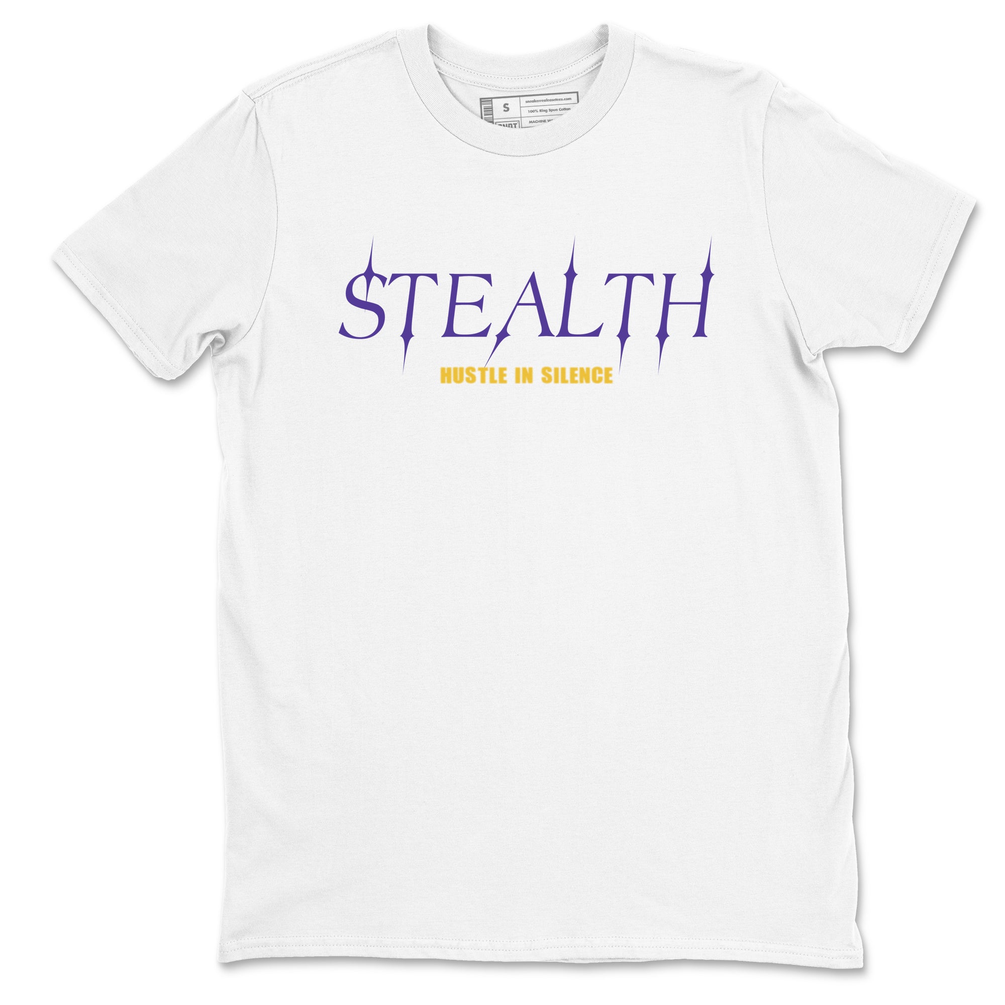 Sneaker match tees – Sneaker Tees To Match Air Jordan 4 Lakeshow Shoes – Stealth Tee White 2