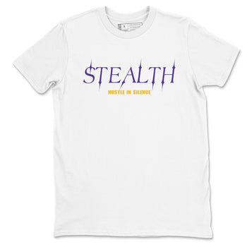 Sneaker match tees – Sneaker Tees To Match Air Jordan 4 Lakeshow Shoes – Stealth Tee White 2