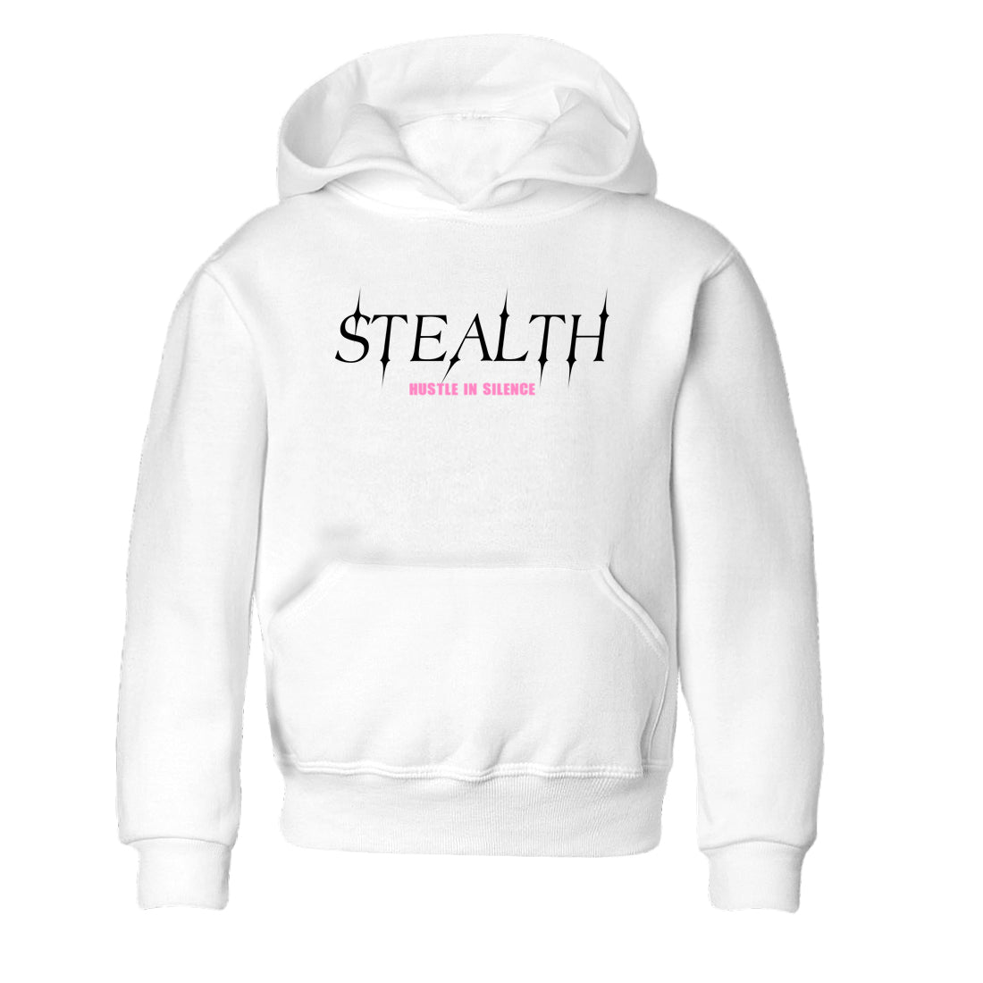 Perfect Valentine's Day Gifts graphic tee  – Sneaker Tees To Match Air Jordan 4 Pink Thunder – Stealth Kids Graphic T-Shirt White 2