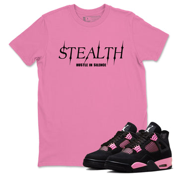 Perfect Valentine's Day Gifts graphic tee  – Sneaker Tees To Match Air Jordan 4 Pink Thunder – Stealth Tee Bubble Gum 1
