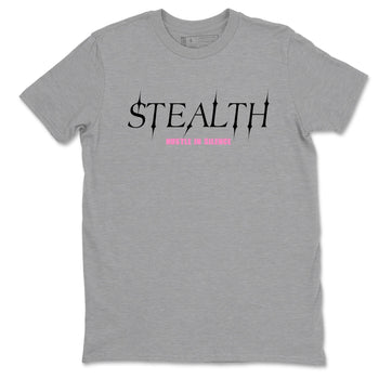 Perfect Valentine's Day Gifts graphic tee  – Sneaker Tees To Match Air Jordan 4 Pink Thunder – Stealth Tee Heather Grey 2