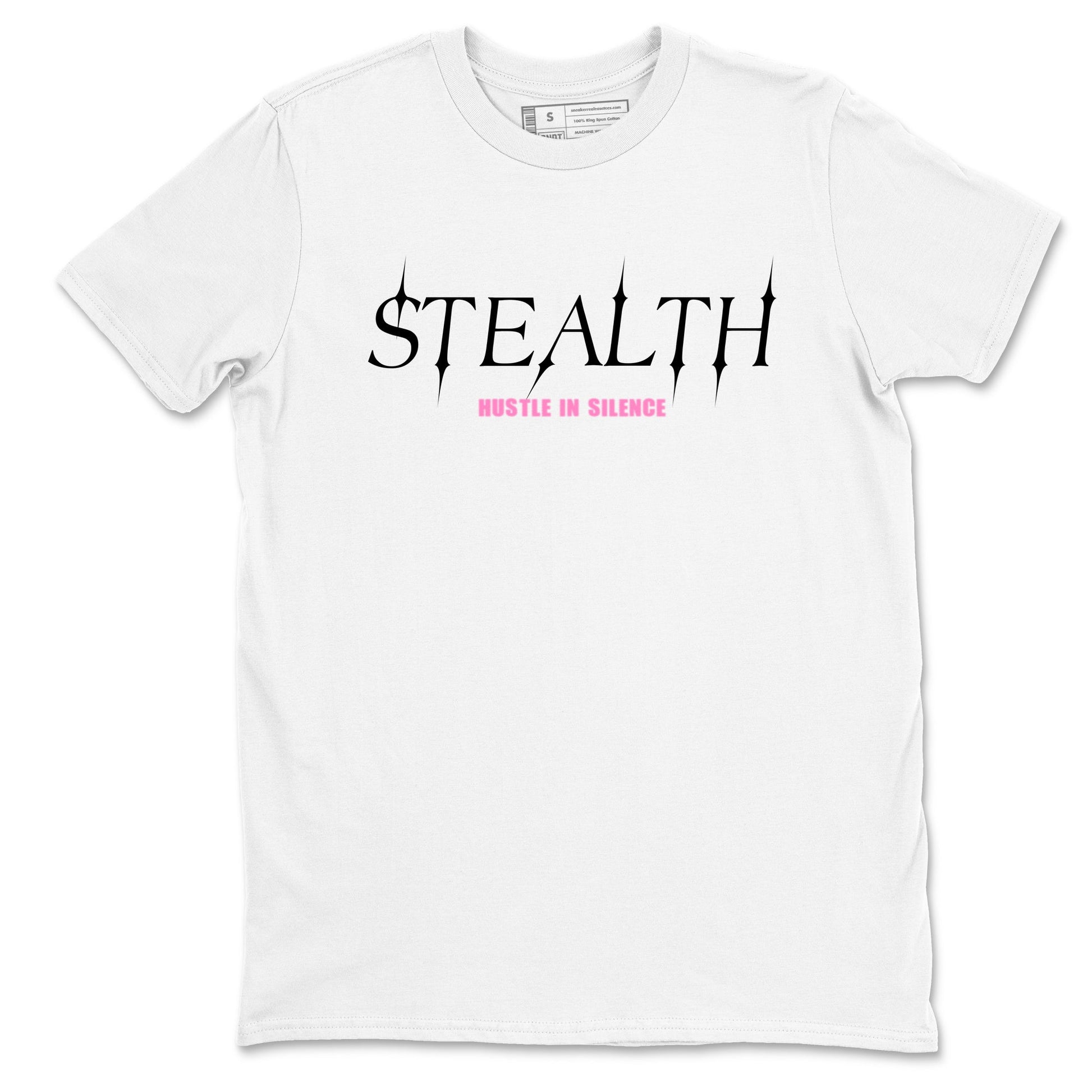 Perfect Valentine's Day Gifts graphic tee  – Sneaker Tees To Match Air Jordan 4 Pink Thunder – Stealth Tee White 2