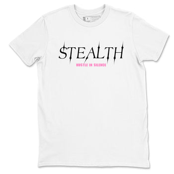 Perfect Valentine's Day Gifts graphic tee  – Sneaker Tees To Match Air Jordan 4 Pink Thunder – Stealth Tee White 2