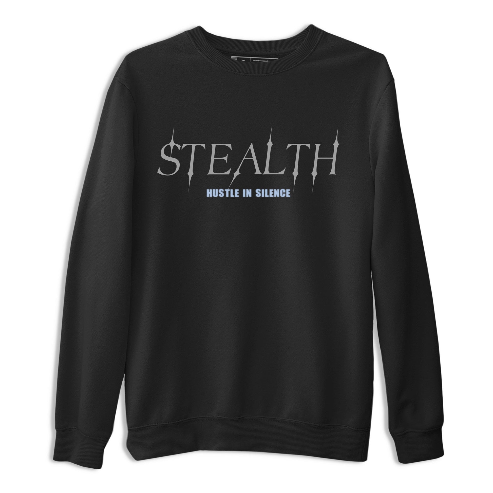 Sneakerfit for Sneakerheads – Sneaker Tees To Match Air Jordan 5 Wolf Grey Sneakers – Stealth Tee Black 2