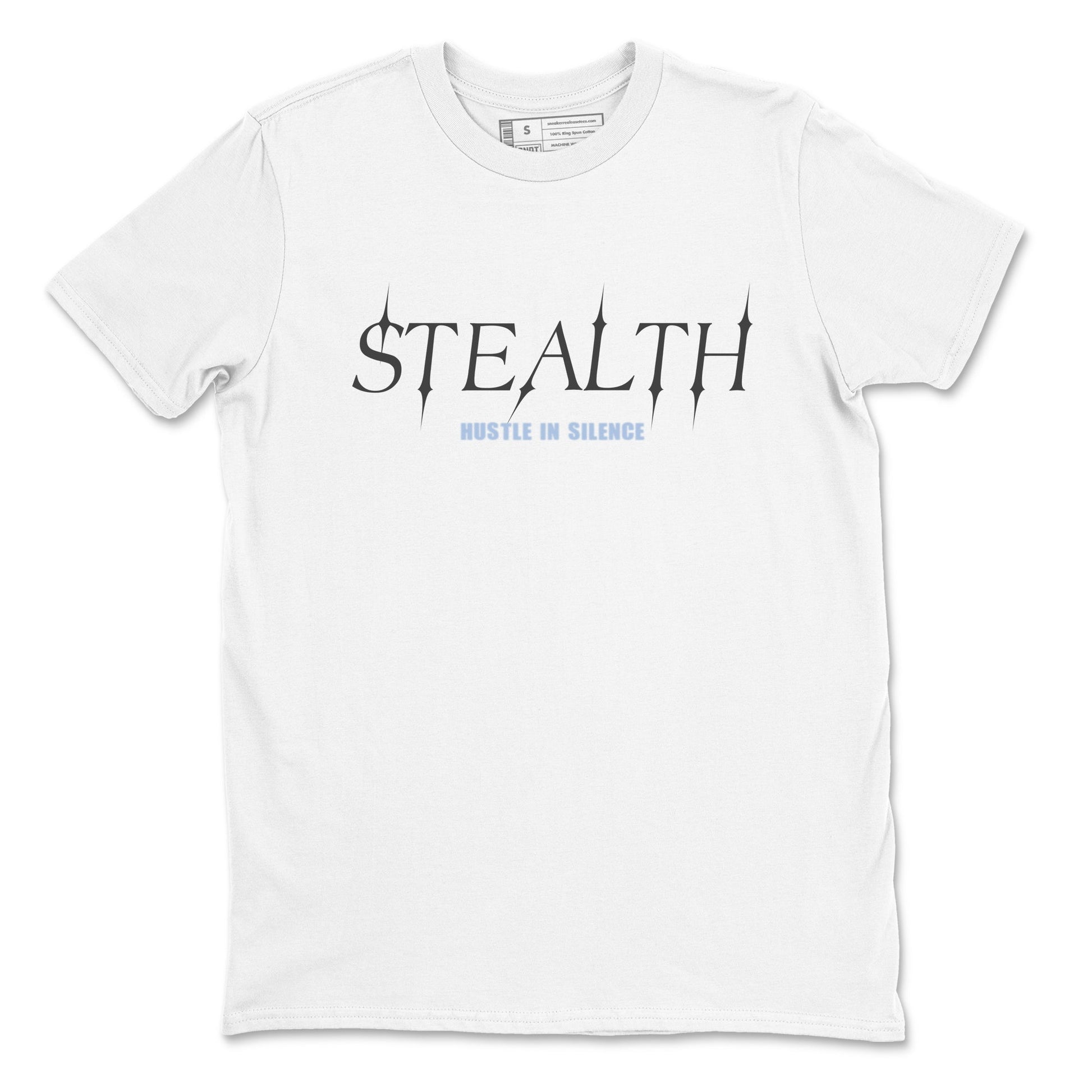 Sneakerfit for Sneakerheads – Sneaker Tees To Match Air Jordan 5 Wolf Grey Sneakers – Stealth Tee White 2
