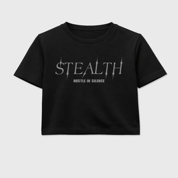 Sneaker match tees – Sneaker Tees To Match Air Jordan 6 Cap and Gown Shoes – Stealth Crop T-Shirt Black 2