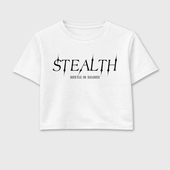 Sneaker match tees – Sneaker Tees To Match Air Jordan 6 Cap and Gown Shoes – Stealth Crop T-Shirt White 2