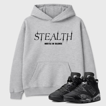 Sneaker match tees – Sneaker Tees To Match Air Jordan 6 Cap and Gown Shoes – Stealth Tee Heather Grey 1