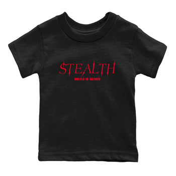 Sneaker match tees – Sneaker Tees To Match Air Jordan 6 Reverse Infrared Shoes – Stealth Kids T-Shirt Black 2