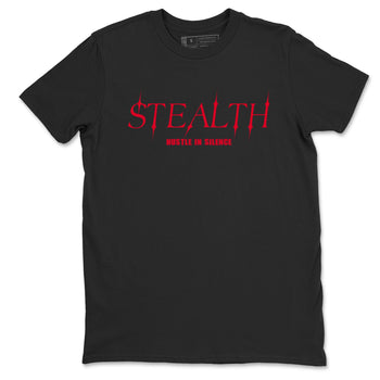 Sneaker match tees – Sneaker Tees To Match Air Jordan 6 Reverse Infrared Shoes – Stealth Tee Black 2
