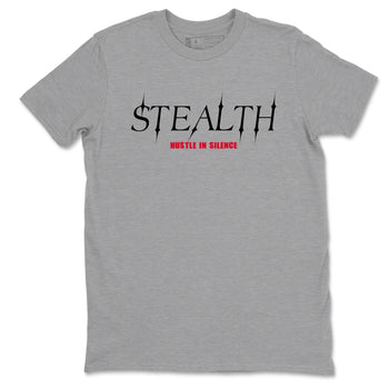 Sneaker match tees – Sneaker Tees To Match Air Jordan 6 Reverse Infrared Shoes – Stealth Tee Heather Grey 2