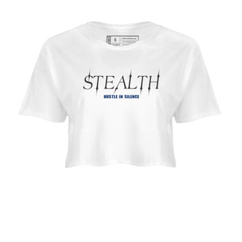 Sneaker match tees – Sneaker Tees To Match Air Jordan 9 Flint Grey Shoes – Stealth Crop T-Shirt White 2
