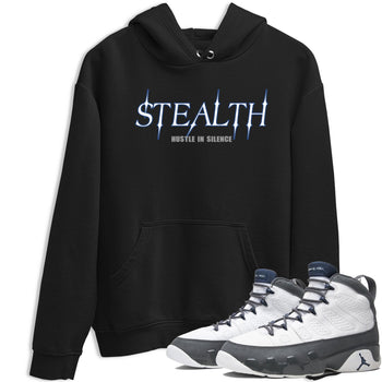 Sneaker match tees – Sneaker Tees To Match Air Jordan 9 Flint Grey Shoes – Stealth Tee Black 1