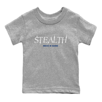 Sneaker match tees – Sneaker Tees To Match Air Jordan 9 Flint Grey Shoes – Stealth Kids T-Shirt Heather Grey 2
