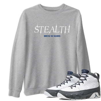 Sneaker match tees – Sneaker Tees To Match Air Jordan 9 Flint Grey Shoes – Stealth Tee Heather Grey 1