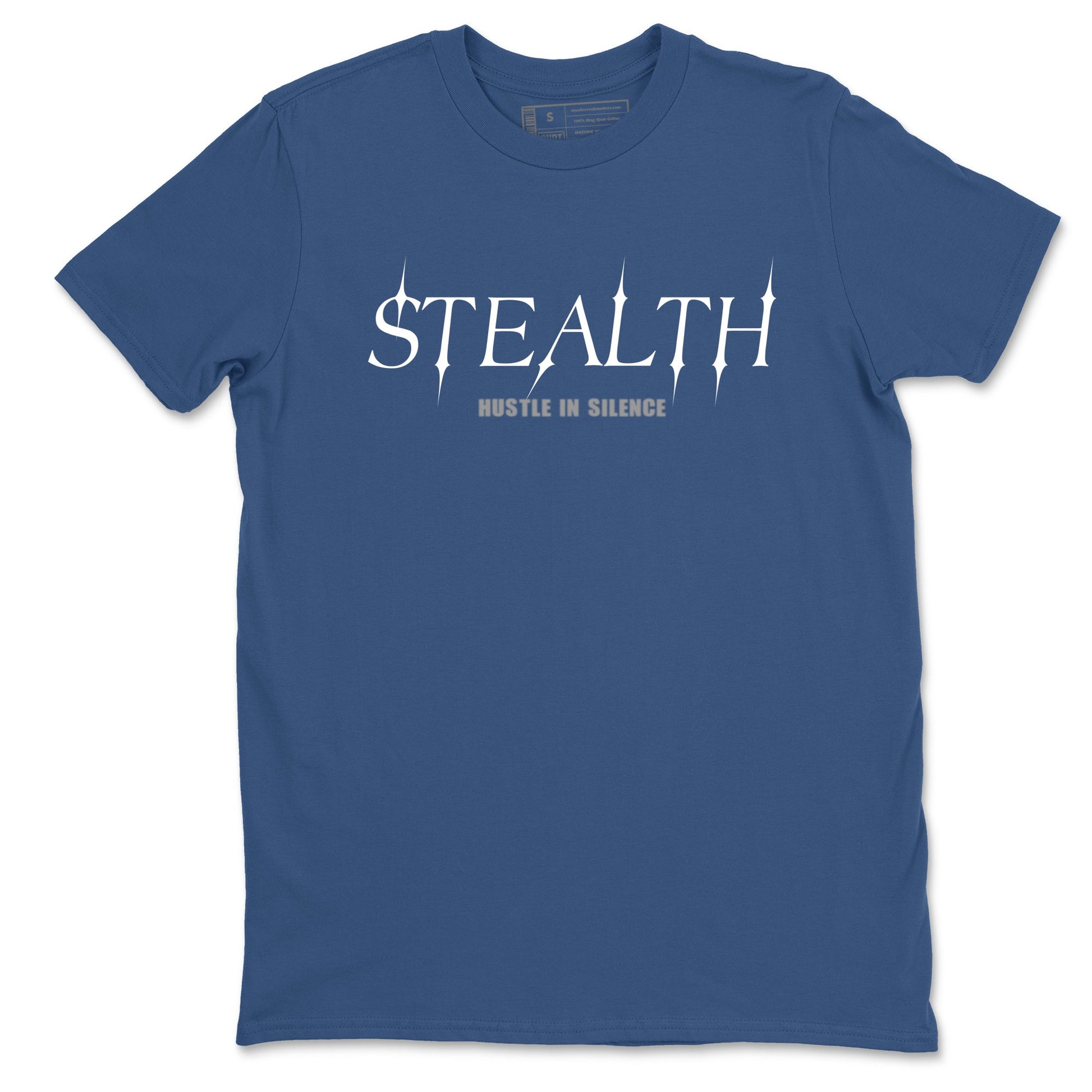 Sneaker match tees – Sneaker Tees To Match Air Jordan 9 Flint Grey Shoes – Stealth Tee Denim Blue 2